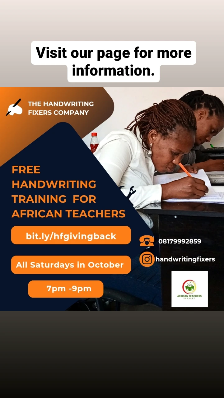 Get FREE HANDWRITING TRAINING FOR TEACHERS by Handwriting fixers on ...
