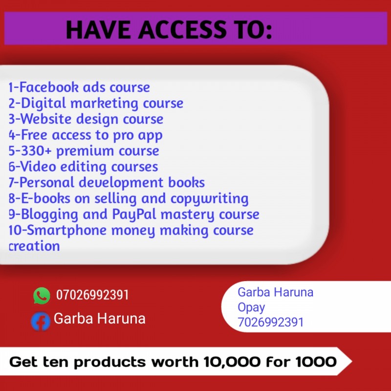 Buy Digital Products By Haruna Garba On Selar