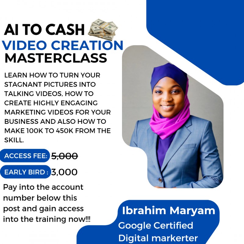 AI TO CASH VIDEO CREATION MASTERCLASS