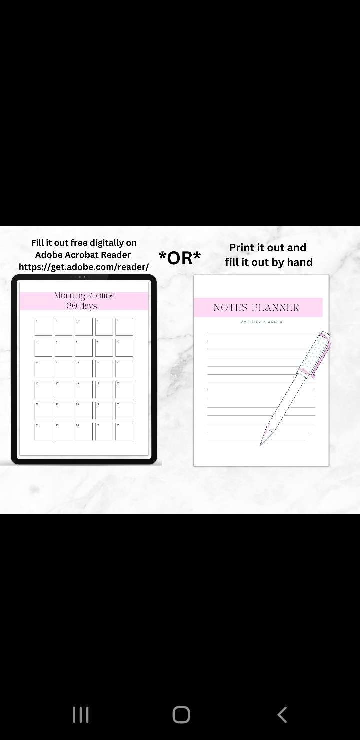 Self Care Planner