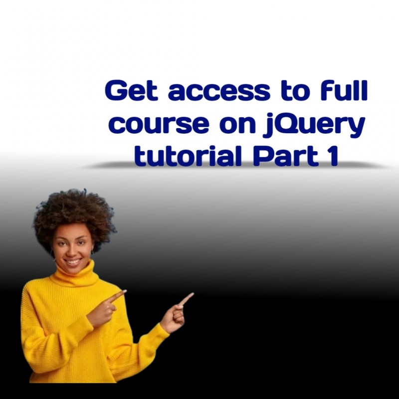 Digital course on jQuery tutorial part 1