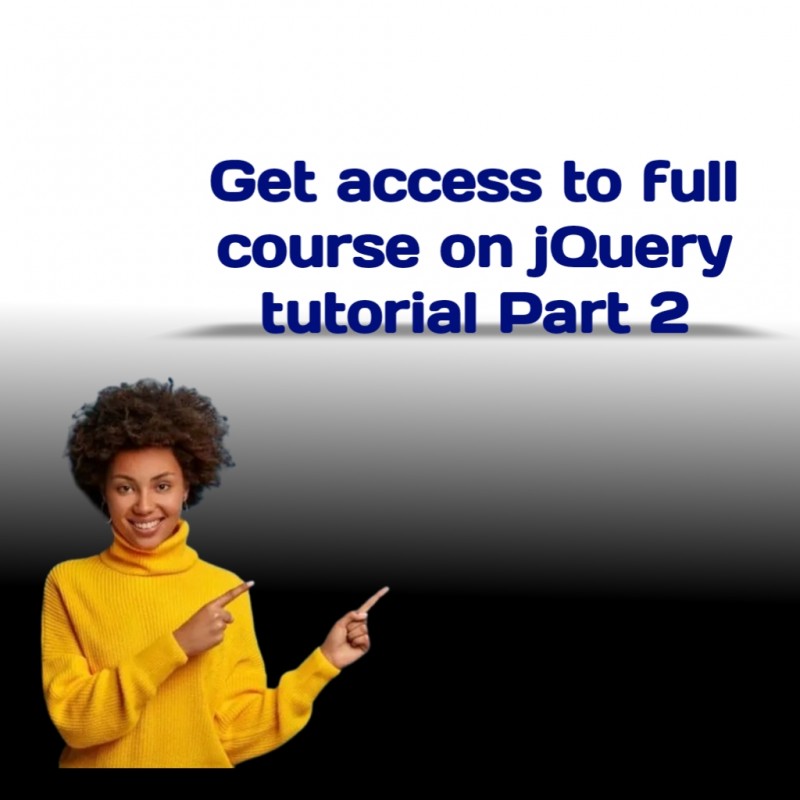 Digital course on jQuery tutorial part 2
