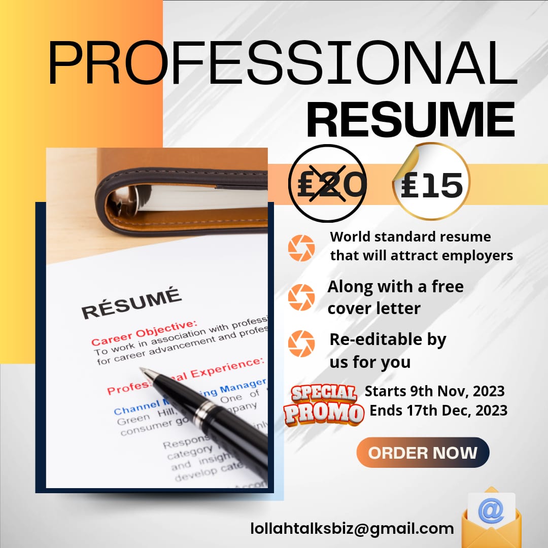 ORDER YOUR RESUME