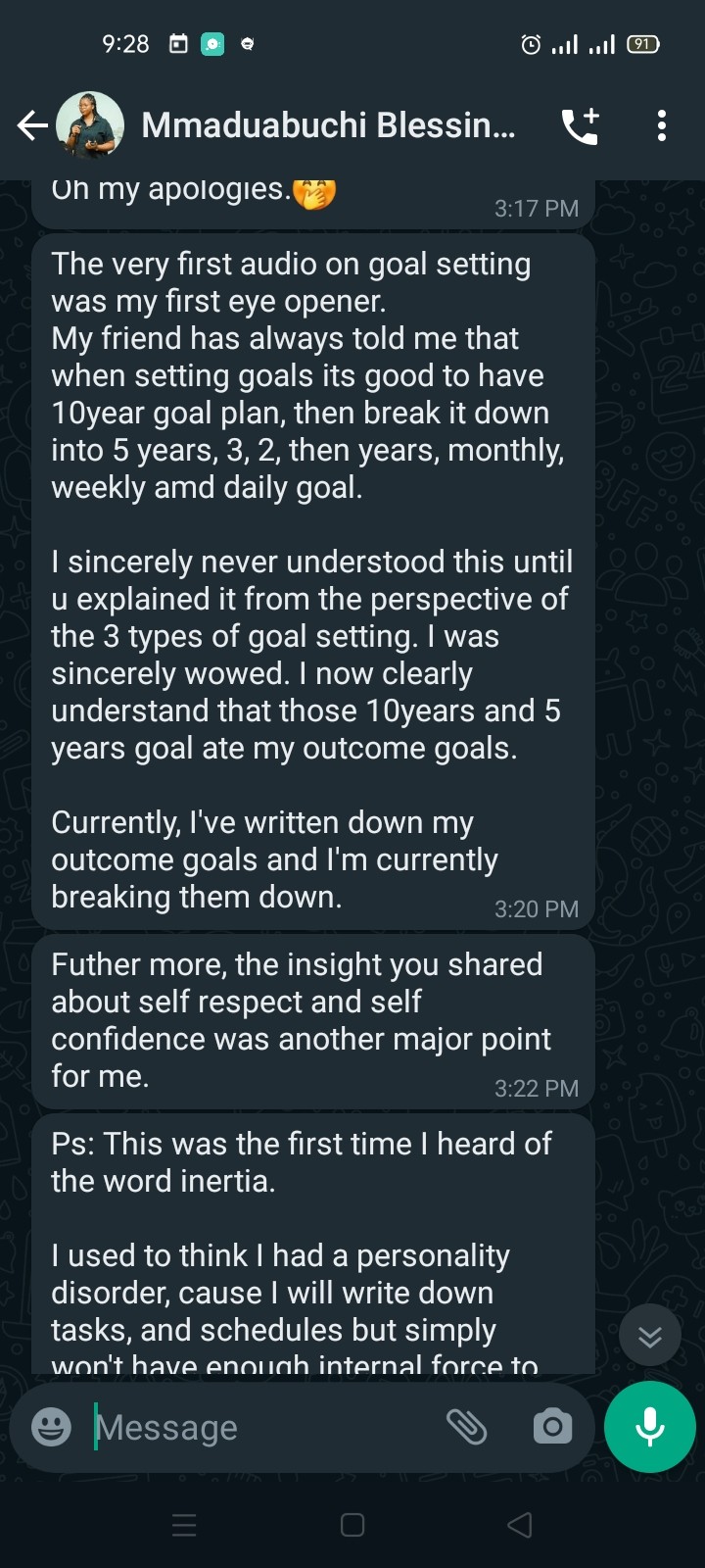 Customer review 1