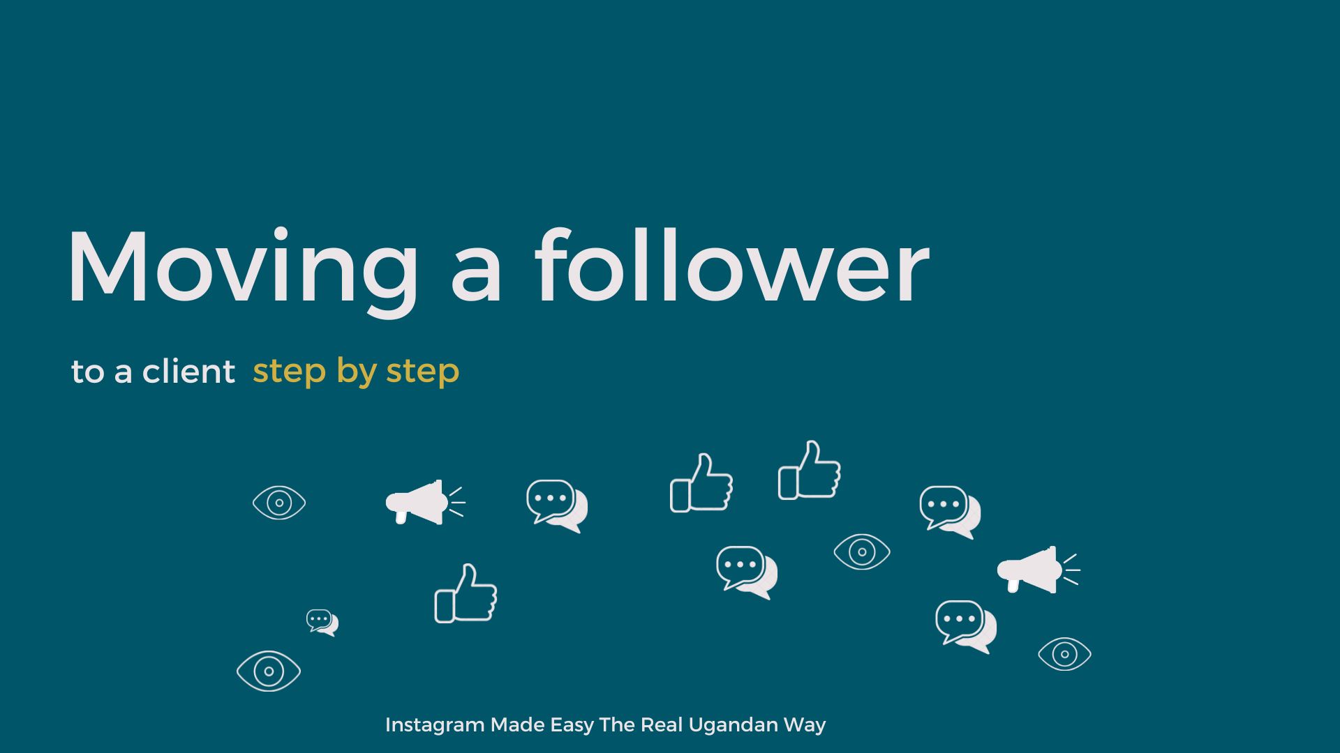 How to move a follower to an ideal client