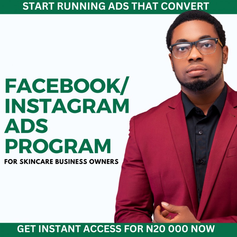Facebook/Instagram ads Program for Skincare Business Owners