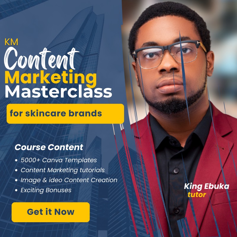 KM Content Marketing Masterclass for Skincare Brands