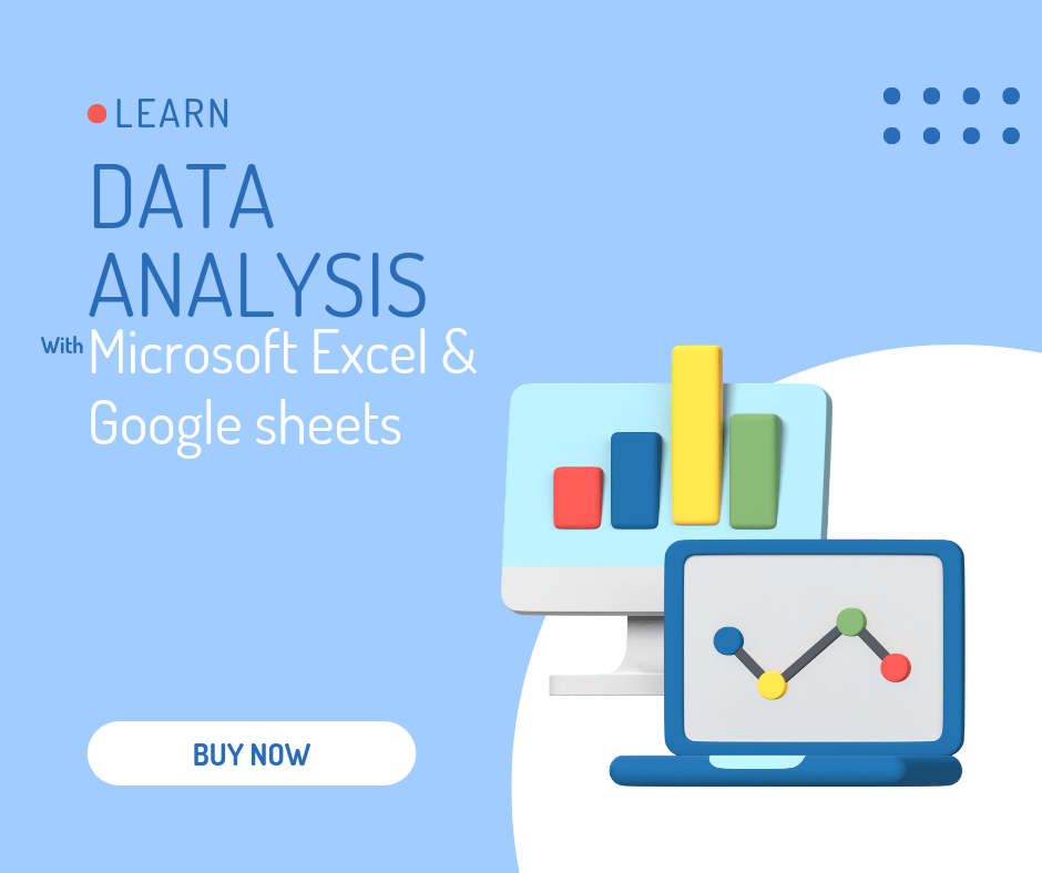 Buy microsoft excel and google sheets for data analysis by techspace on