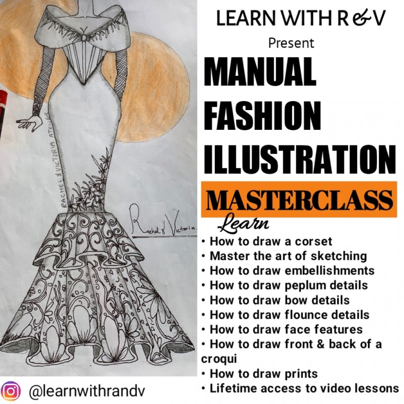 FEMALE FASHION ILLUSTRATION(Manual)