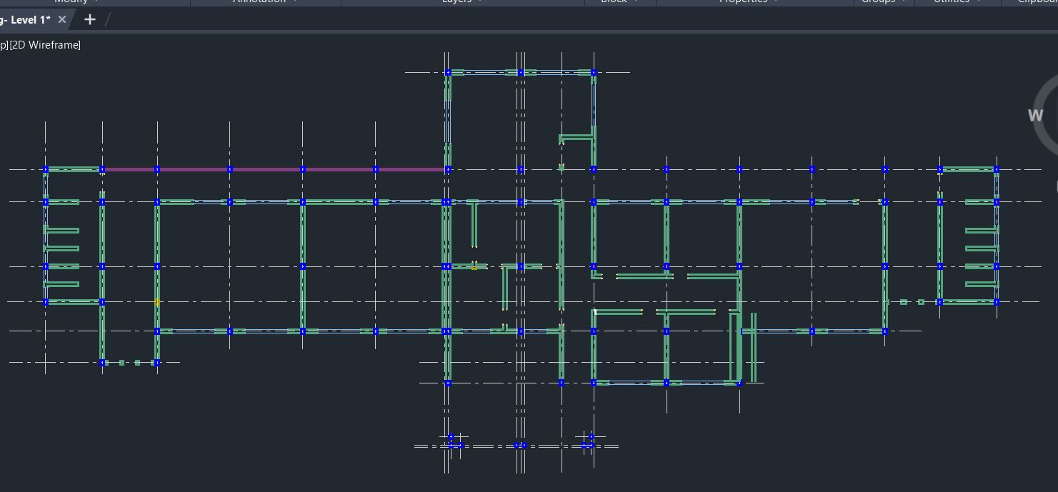 DXF and DWG file for a 2 Storey Tuition and Admin Block