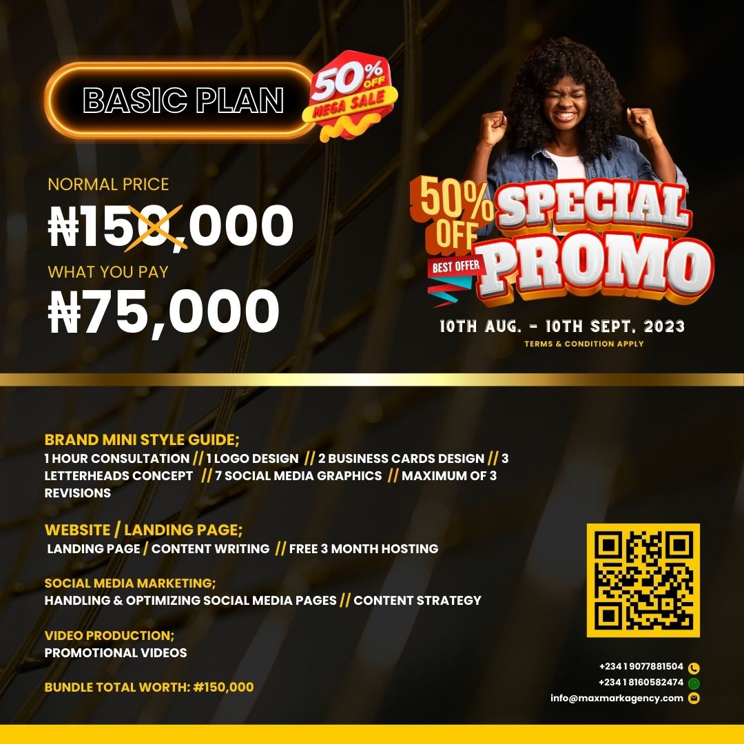 Buy Basic Plan by Maxmark Agency on Selar