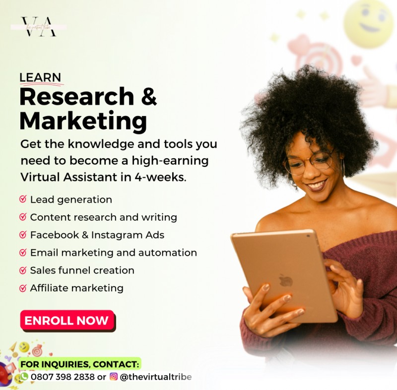 Marketing Virtual Assistant Course (Earn 6 to 7 figures working from home as a VA)