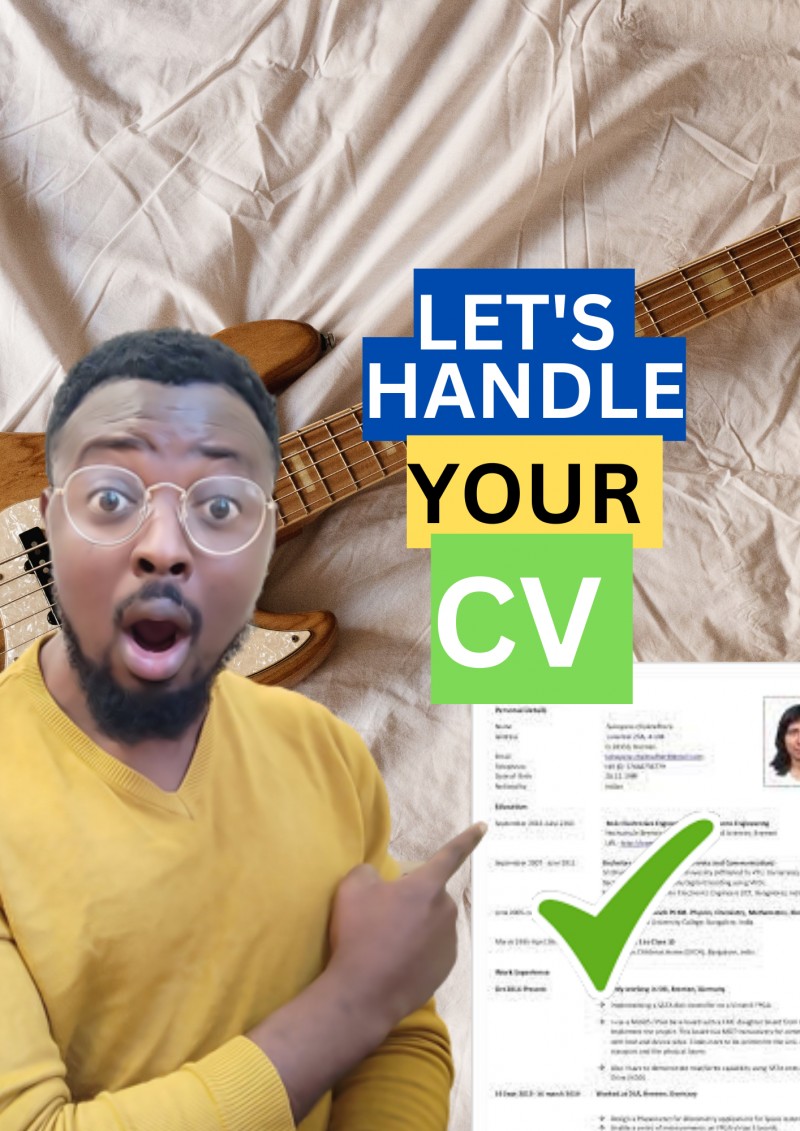 LET'S HANDLE YOUR CV TODAY