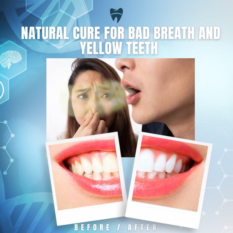 Buy NATURAL CURE FOR BAD BREATH AND YELLOW TEETH by Murphy Digital
