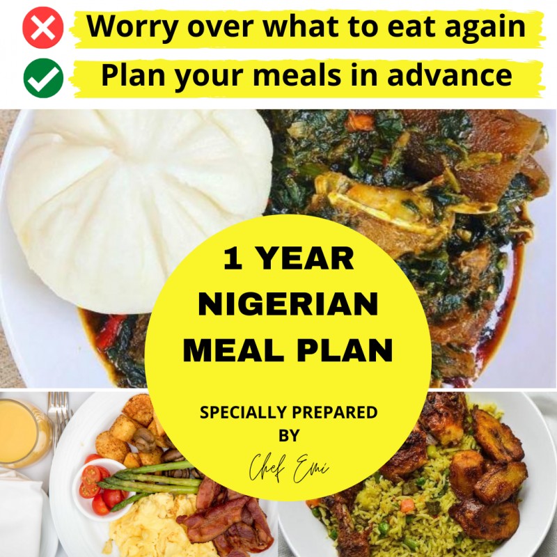 The Best Nigerian Meal Recipe Plan 🇳🇬