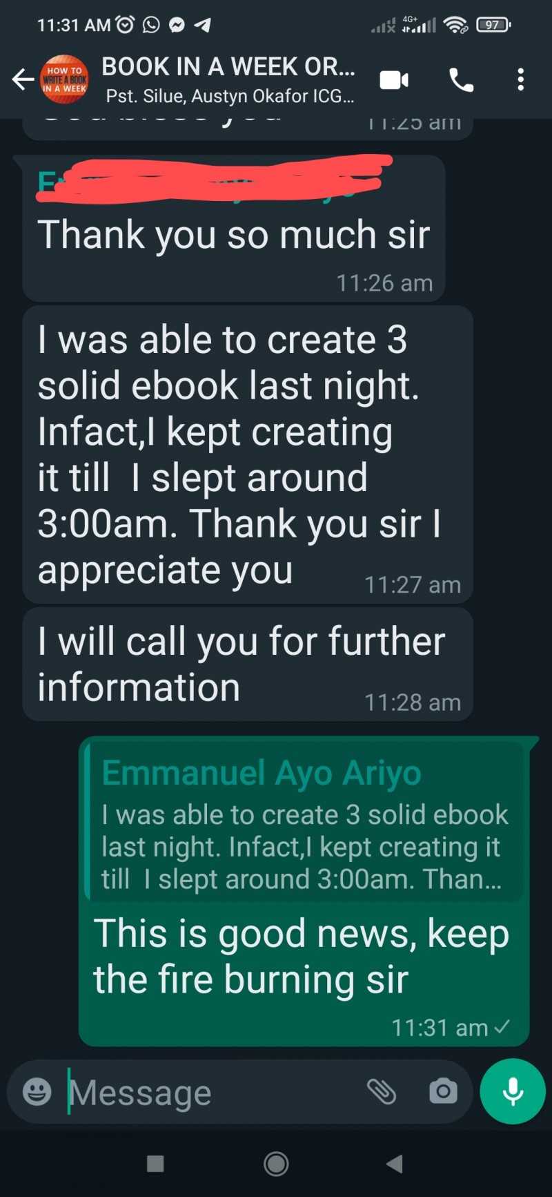 Customer review 1