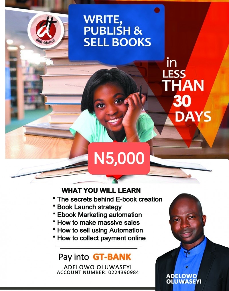 Write, Publish & Sell Your Book (5 Days Bootcamp)