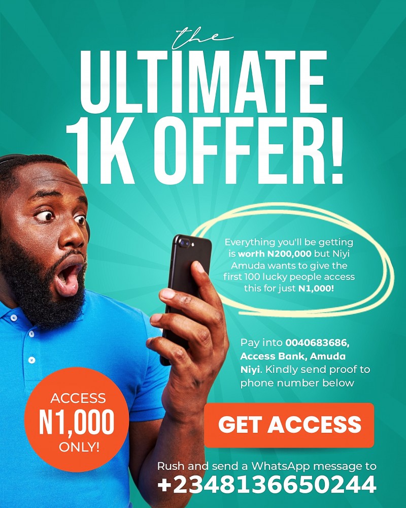 THE ULTIMATE 1K OFFER!