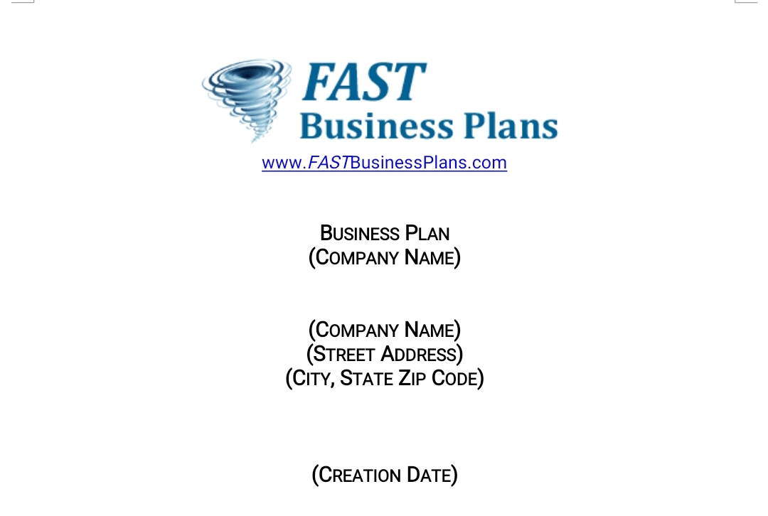 Business Plan Template (Free)