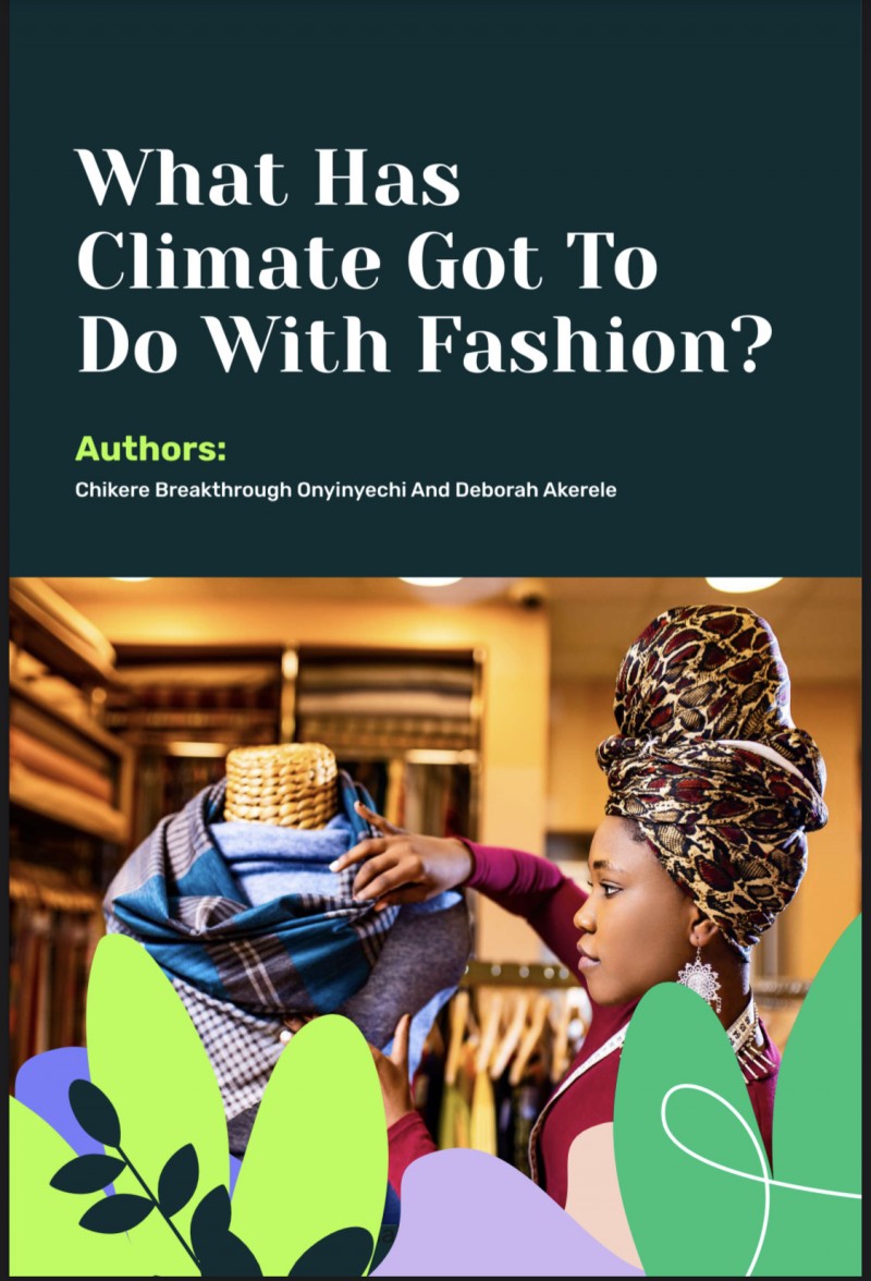 WHAT HAS CLIMATE GOT TO DO WITH FASHION (Ebook) (PDF) by Onyinyechi Breakthrough