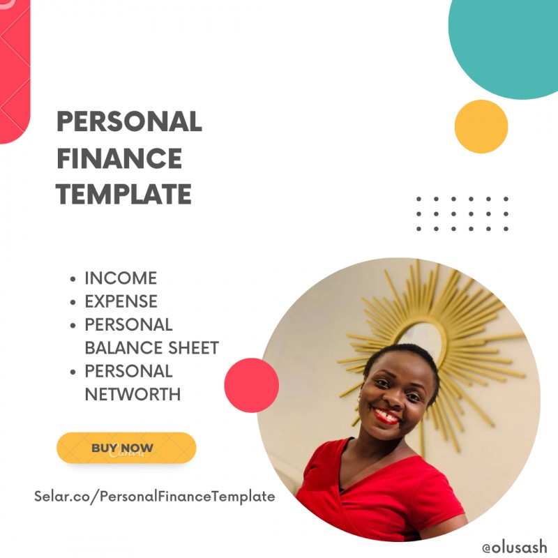 Buy Personal Finance Template by Olusola Ashafa on Selar.co