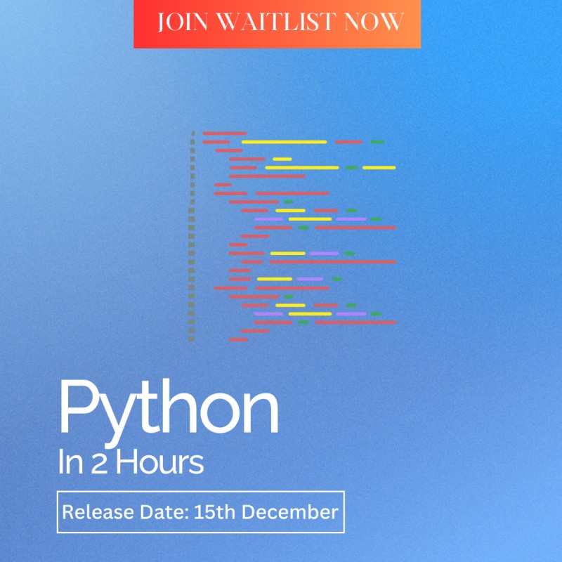 Get Python in 2 Hours by Oluwatoyin Koleosho on Selar