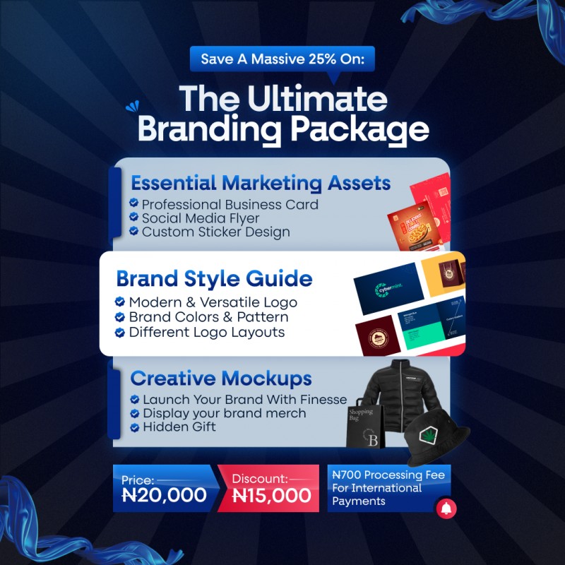 Buy The Ultimate Branding Package by Omoregie Nosa on Selar
