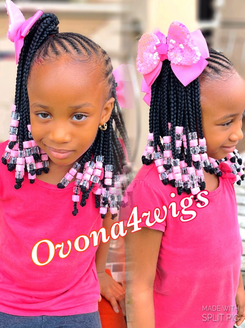 Kids ponytail ( braided )