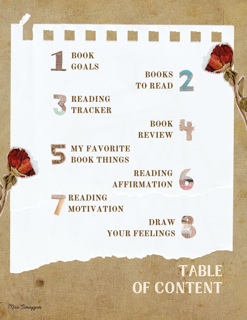 ScrapBook Reading Journal by Miss Sumayyah