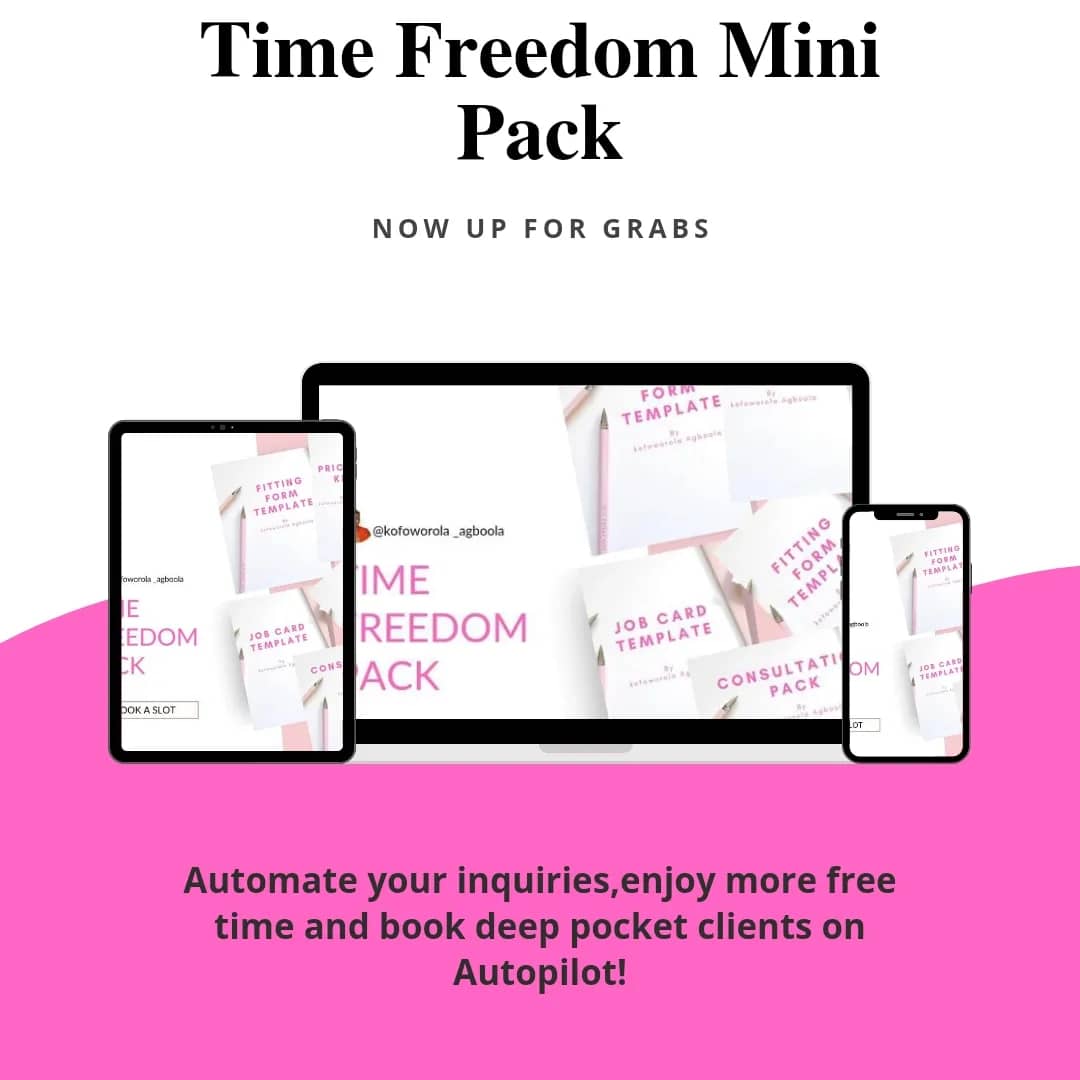 Time Freedom Mini Pack ( DONE FOR YOU EDITION)