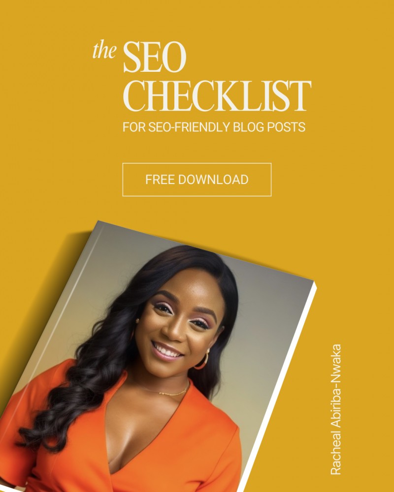 Get The Seo Checklist For Blog Posts By Racheal Abiriba Nwaka On Selar