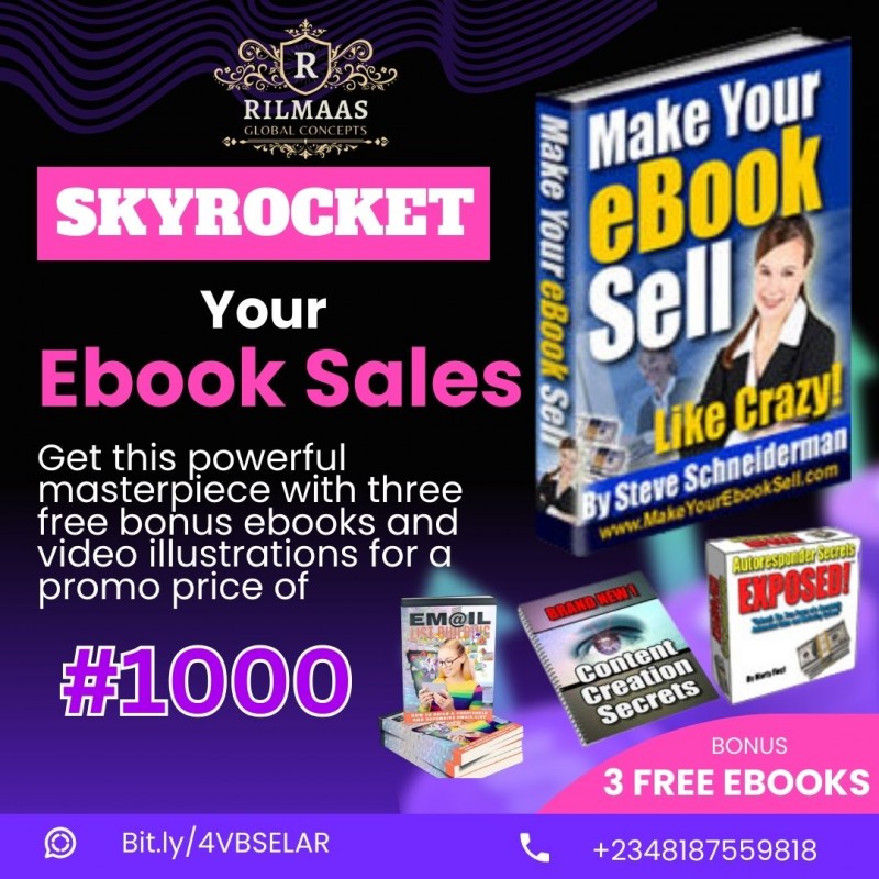 Buy Skyrocket Your Ebook Sales by RILMAAS GLOBAL CONCEPTS on Selar