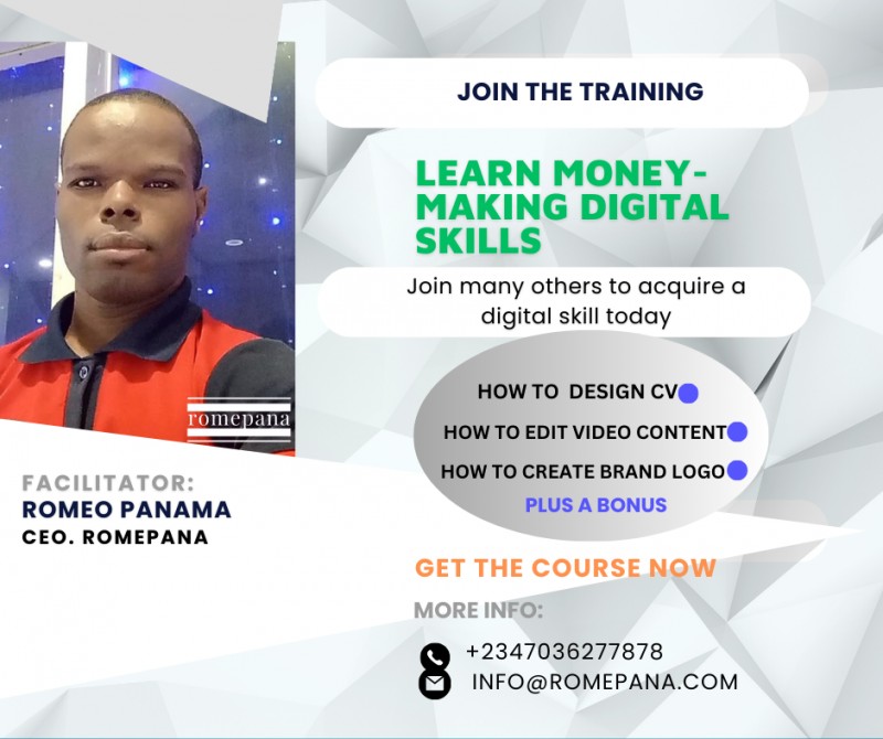 Buy Digital SkillsTraining Course by Romeo Panama on Selar