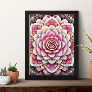 Buy Digital pink rose mandala by Blueroom digital on Selar