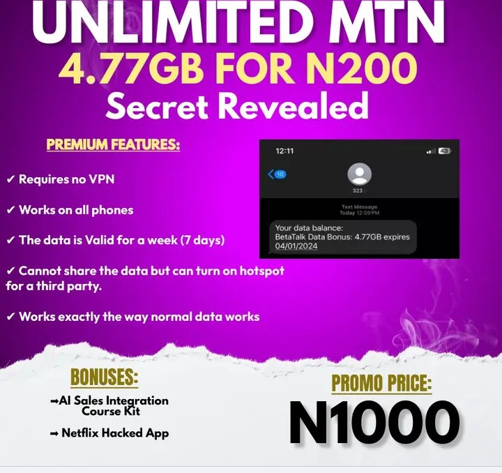UNLIMITED MTN DATA TWEAK