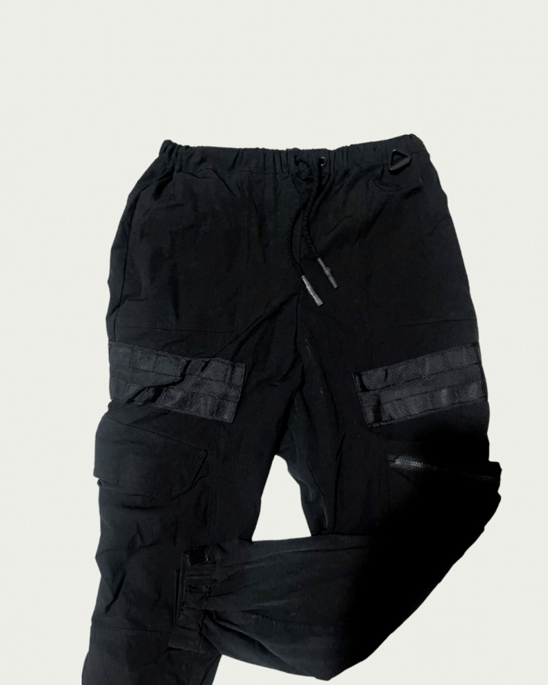 All black cargo pants