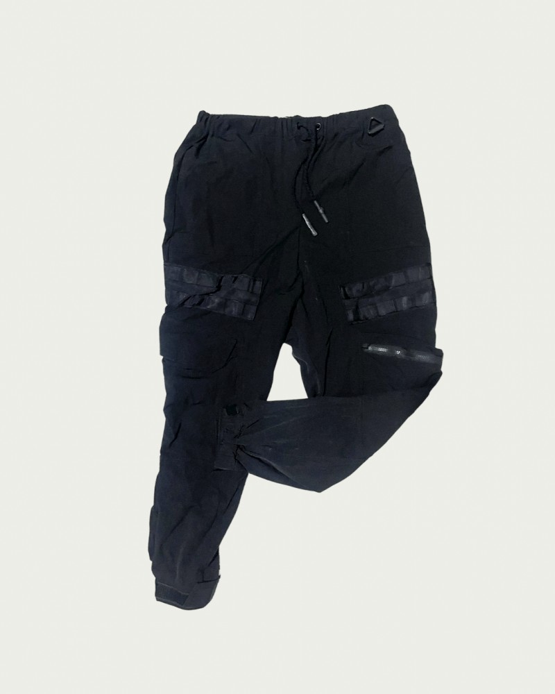 All black cargo pants