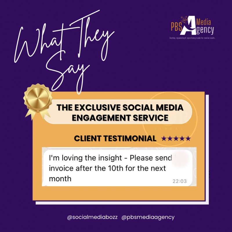 Social Media Exclusive Engagement Service