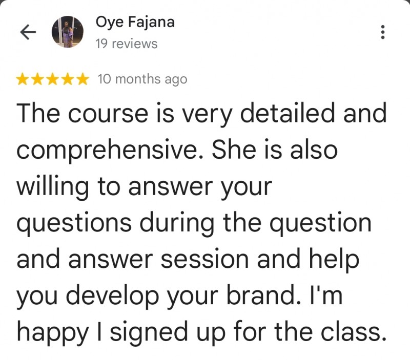 Customer review 6