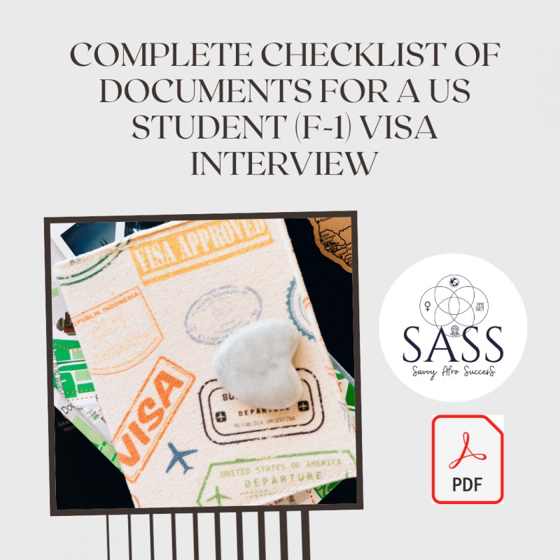 US Student Visa Interview Documents Checklist