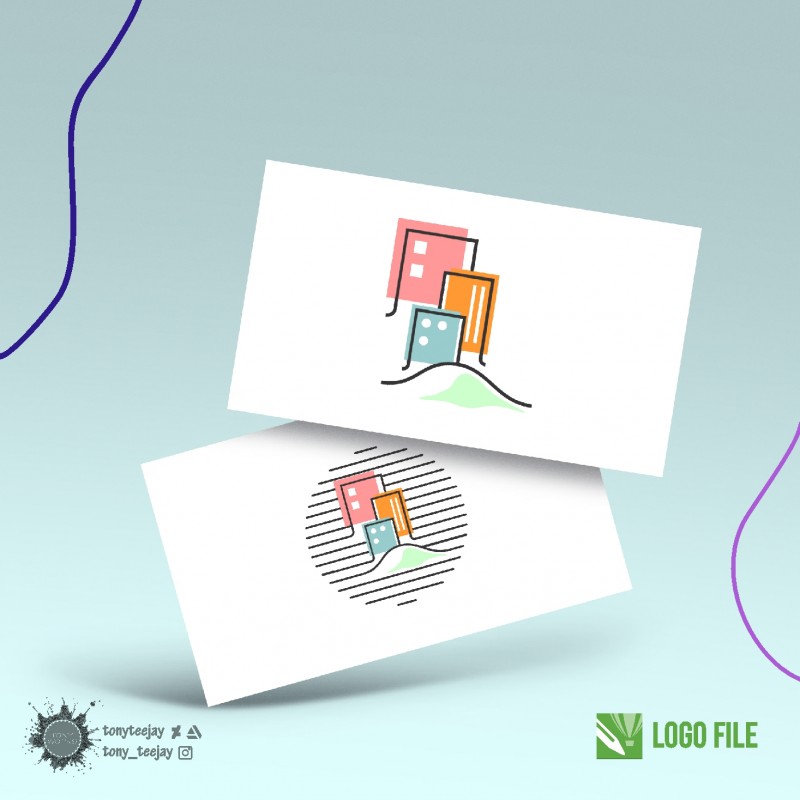 Line Art City Logo Design