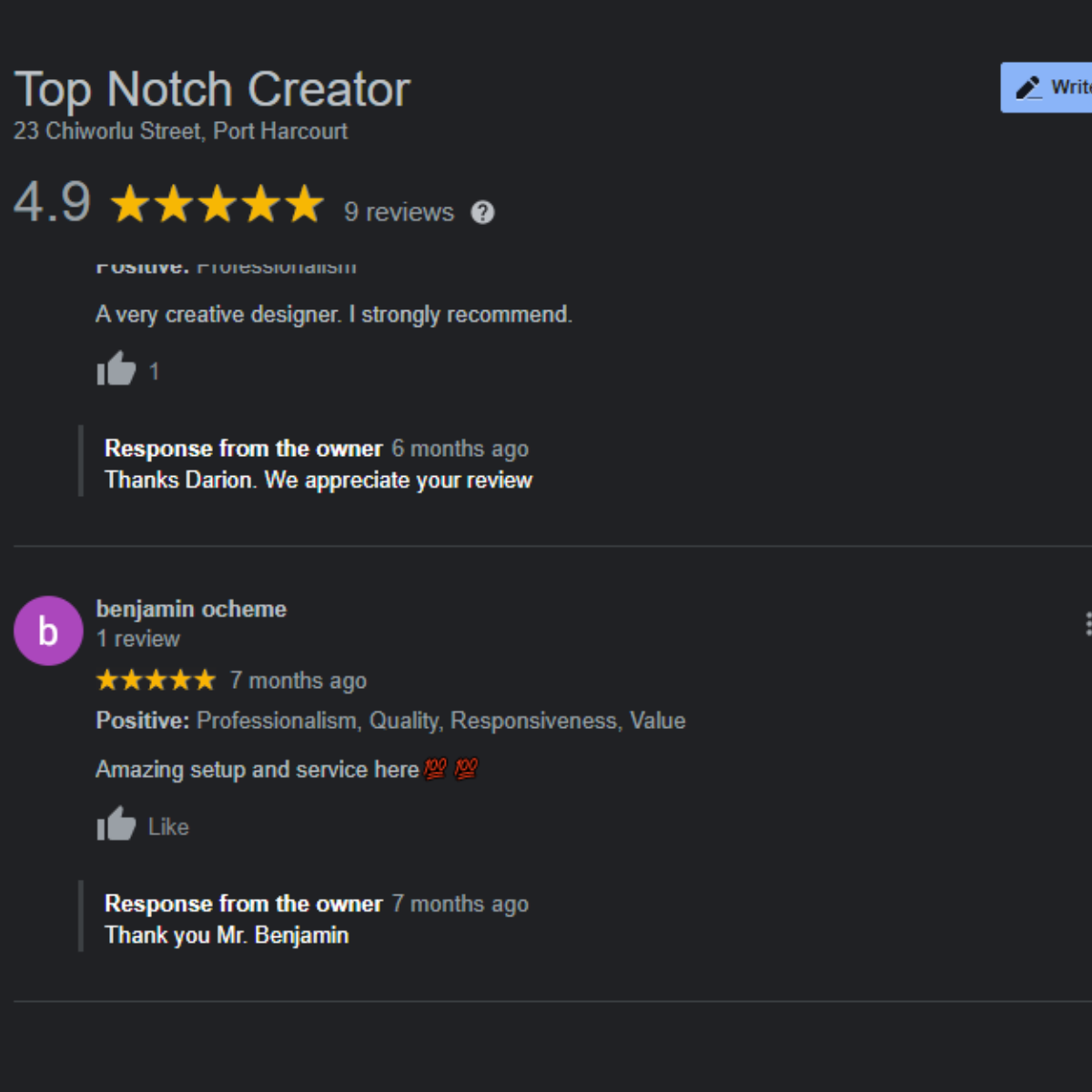 Customer review 3
