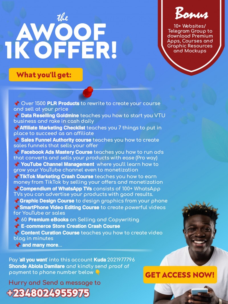 Awoof 1K Offer