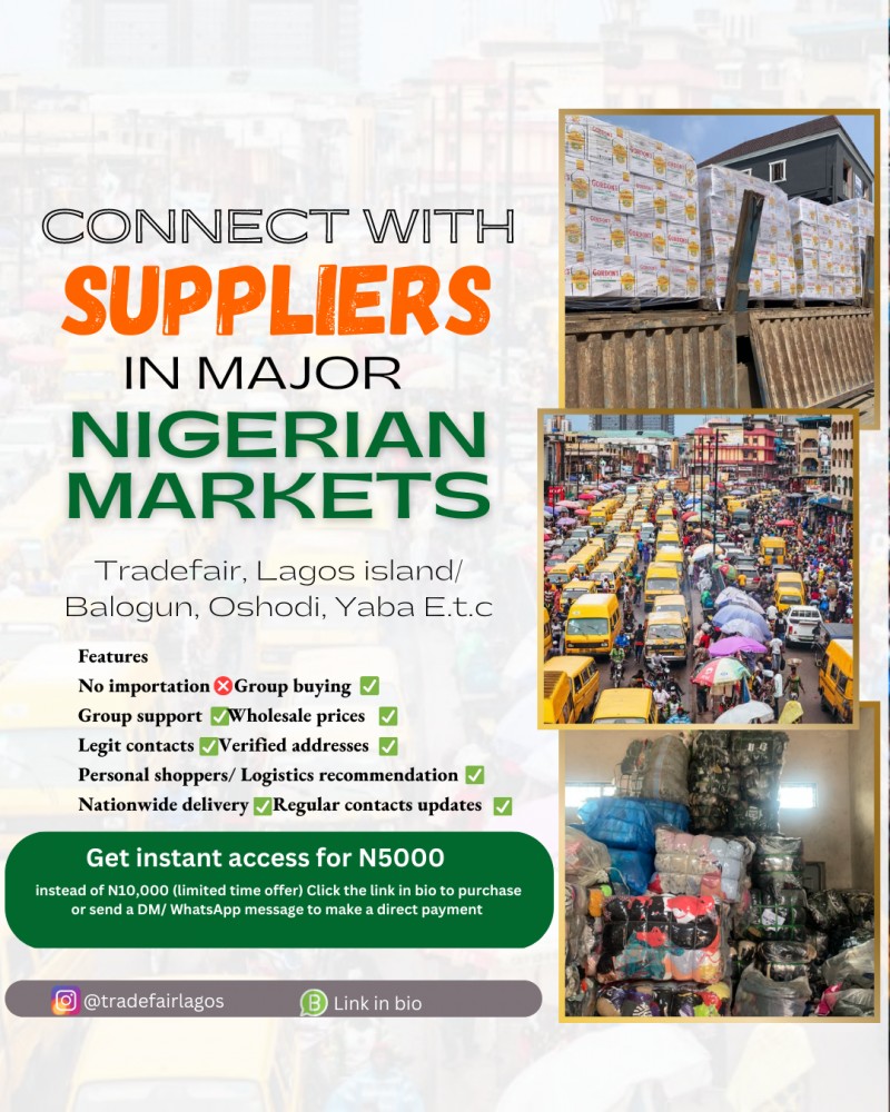 Buy Nigerian Suppliers Connect by Trade Fair Market Lagos on Selar.co