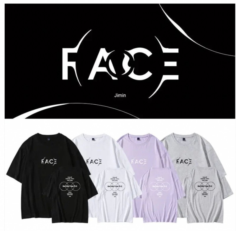 BTS Jimin Face Album Set Me Free Part 2 Tshirt - Tsuvishop Kpop Nigeria