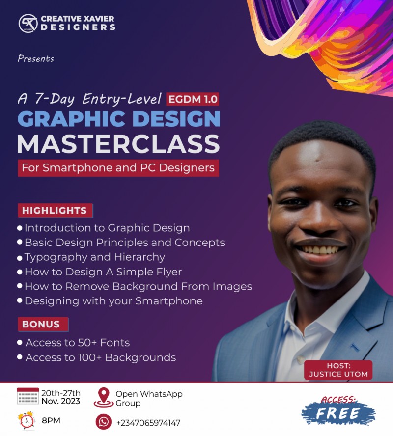 Get 7 DAYS FREE ENTRY LEVEL GRAPHIC DESIGN MASTERCLASS By On Selar Get 7 DAYS FREE ENTRY LEVEL GRAPHIC DESIGN MASTERCLASS By On Selar