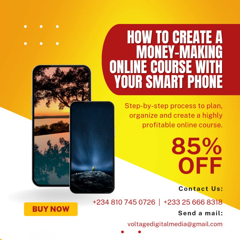 HOW TO MAKE A MONEY MAKING ONLINE COURSE WITH YOUR SMARTPHONE
