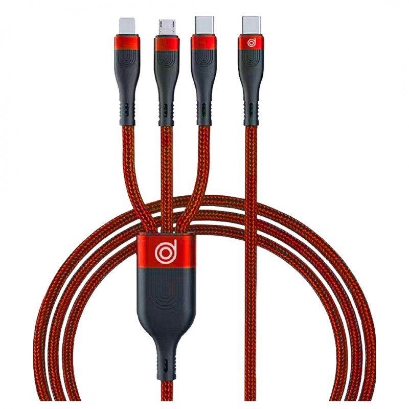 CHEETAH SUPER FAST CABLE 100W 3 IN 1 TYPE C TO 3PORTS - DIGIFON