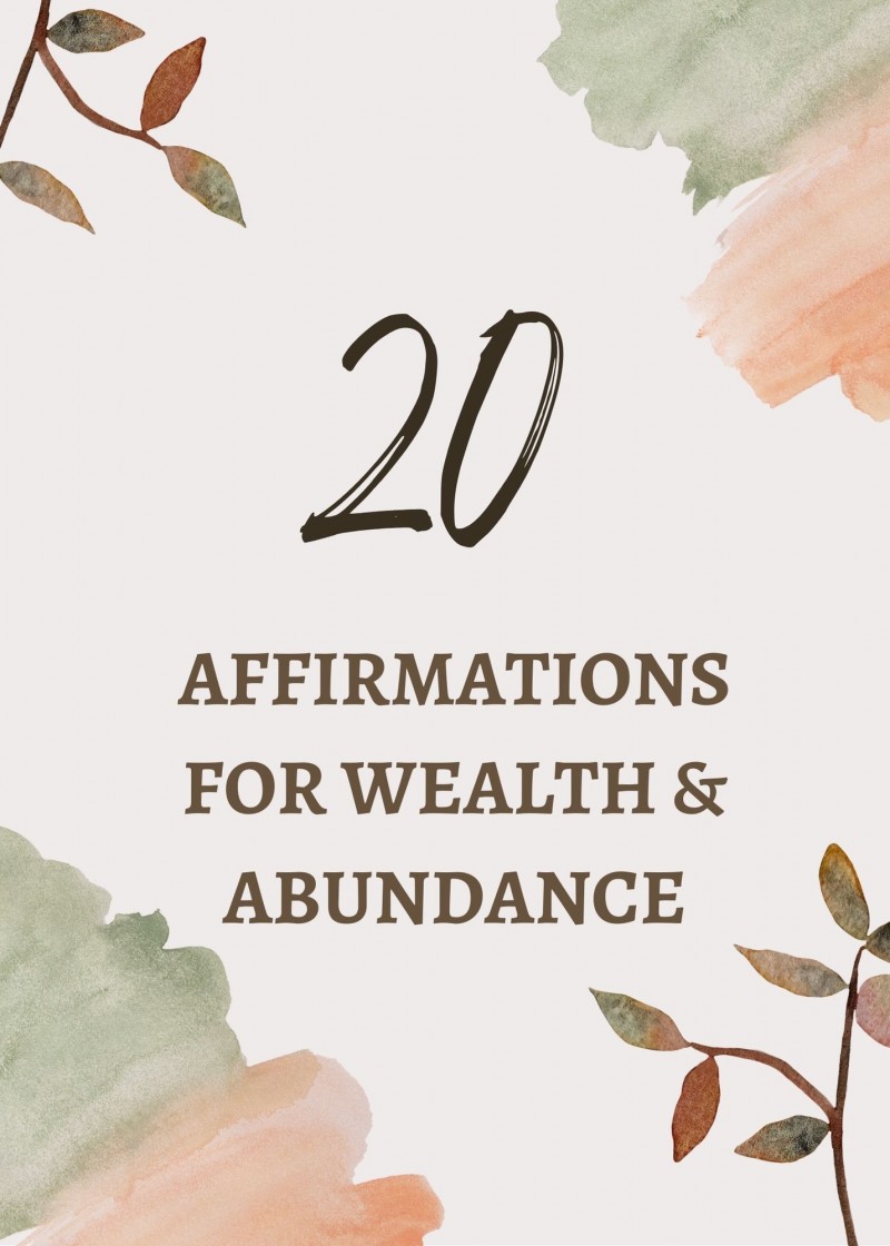 Money and Abundance Affirmation Cards
