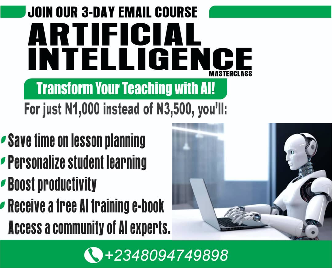 Artificial Intelligence Masterclass For Educators, Teachers and Parents
